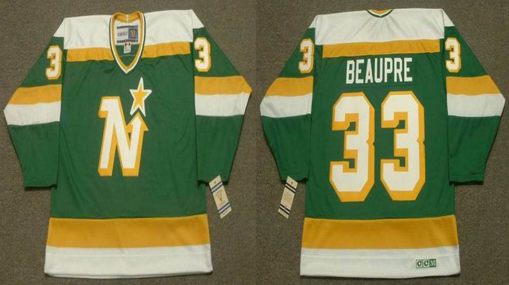 2019 Men Dallas Stars #33 Beaupre Green CCM NHL jerseys->dallas stars->NHL Jersey